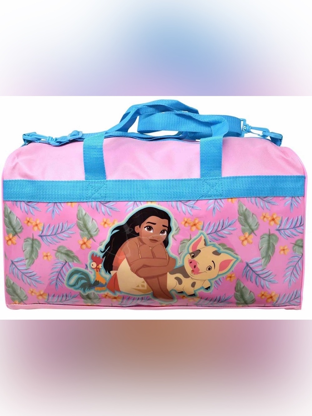 Girls Pink & Blue Moana Travel Duffel Bag